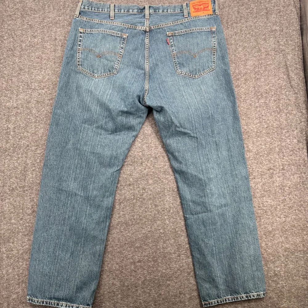 Levis 559 Relaxed Straight Jeans Mens 42x32 Medium‎ Wash Blue Denim 100% Cotton